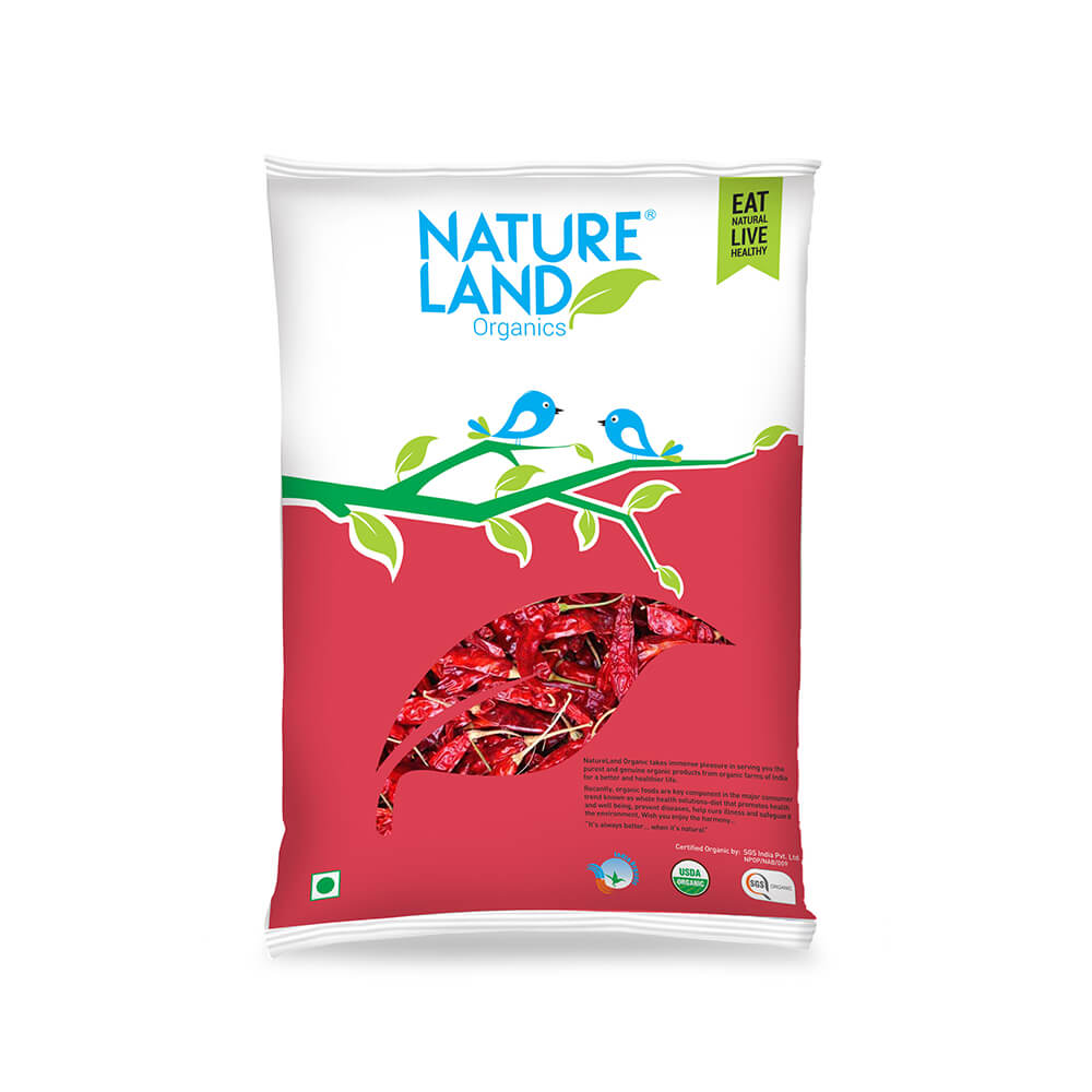 Organic Red Chilli Whole (50gm)