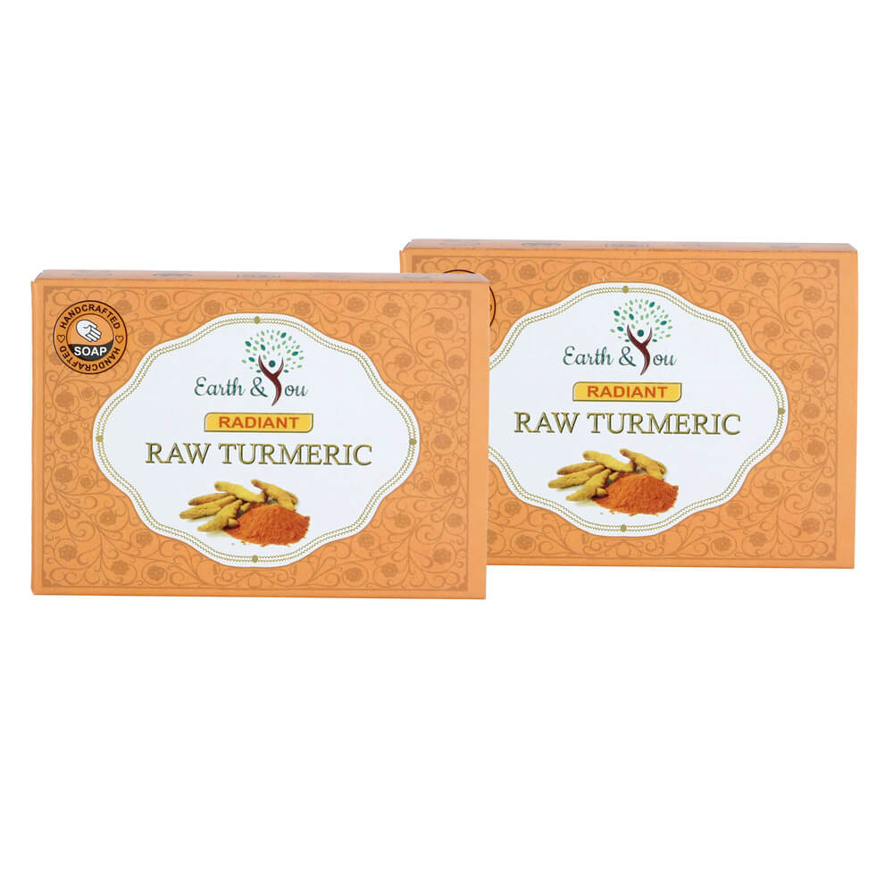 Radiant Raw Turmeric Soaps - (Set of 2)