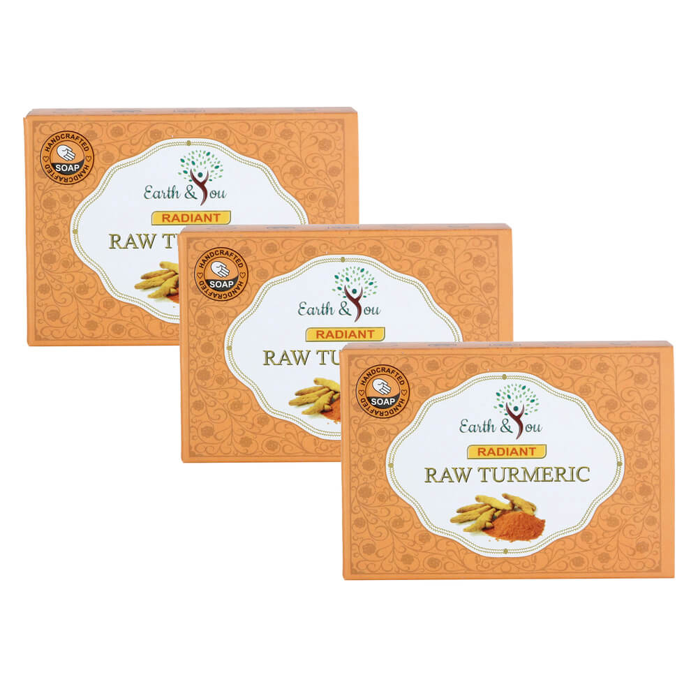 Raw Turmeric Soaps - (Set of 3)