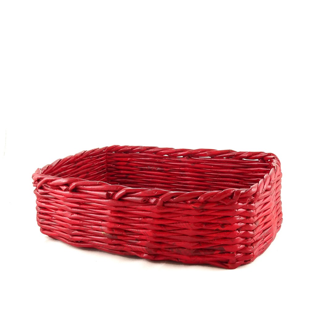 Safe Rectangle Storage Basket - Large (Red)