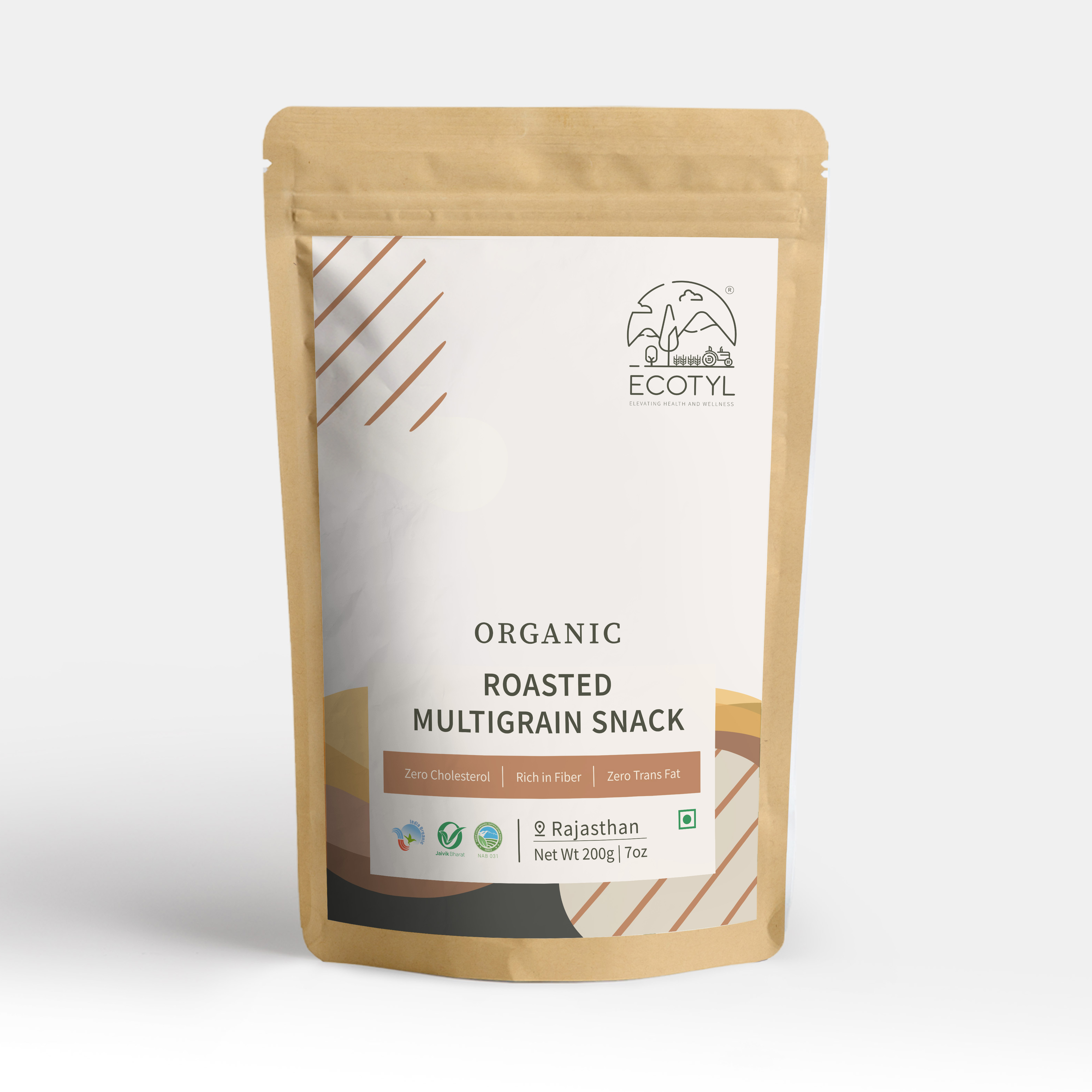 Organic Roasted Multigrain Snack - 200 gms