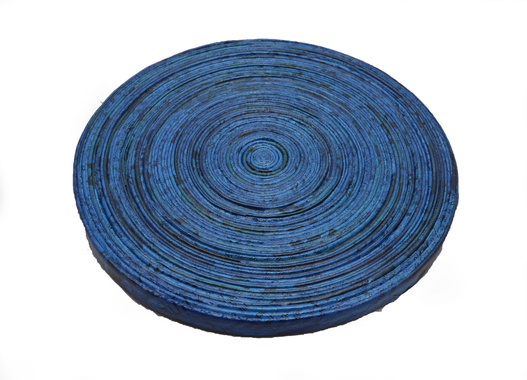 Eco-Conscious Rolled Round Coaster (Dark Blue)