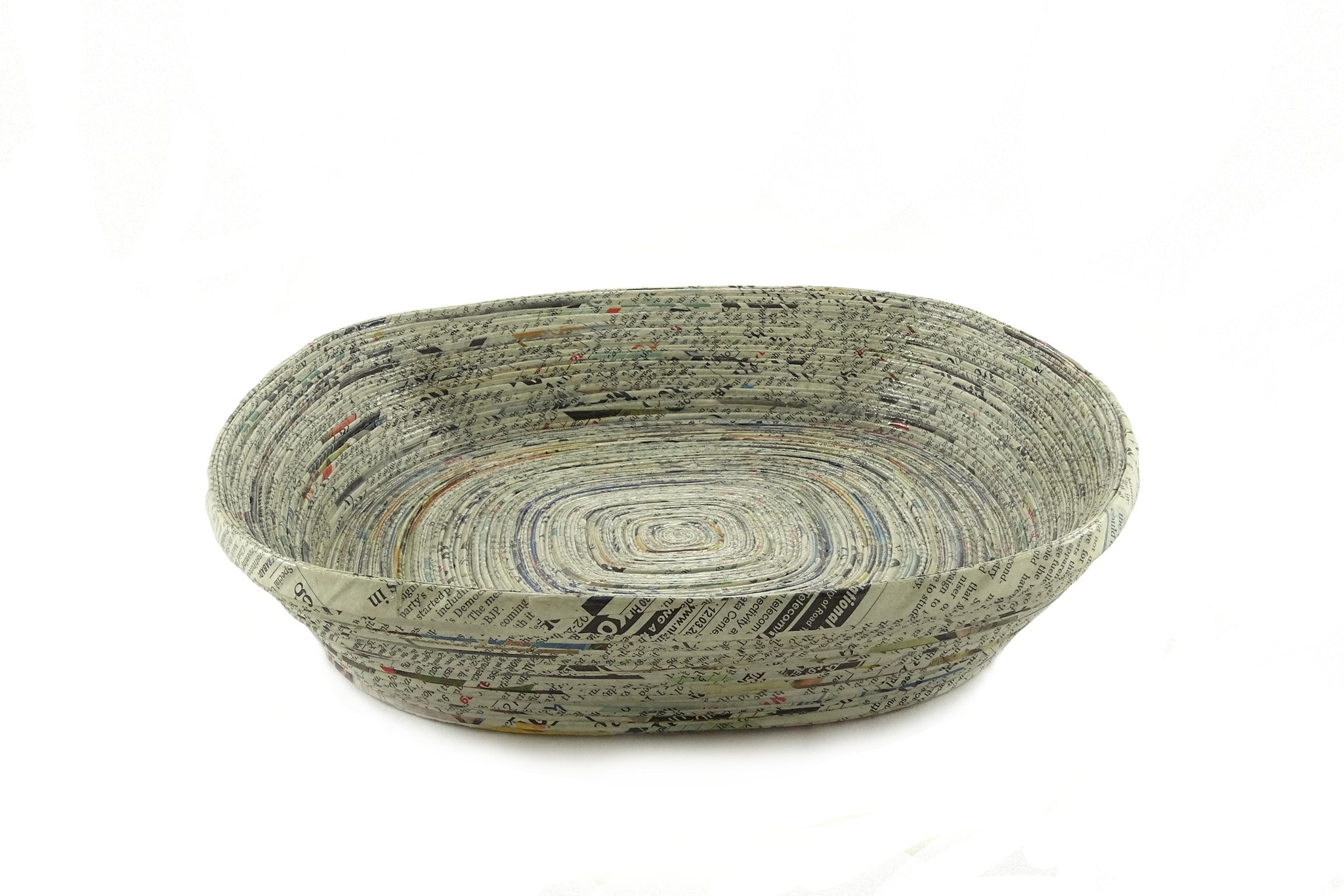 Stylish Rolled Square Bowl 27 (Natural)