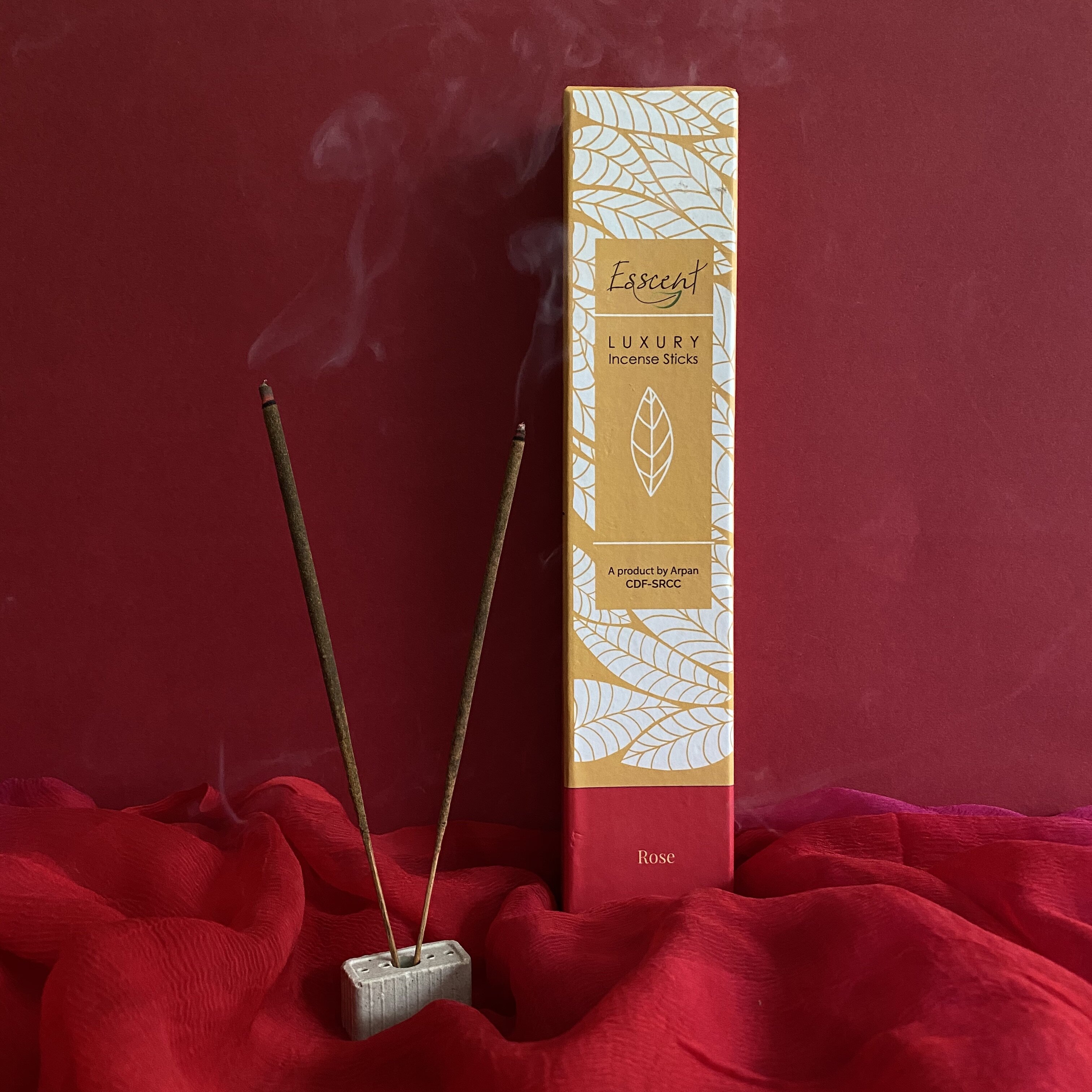 ESSCENT-ROSE - 40 sticks with an incense holder