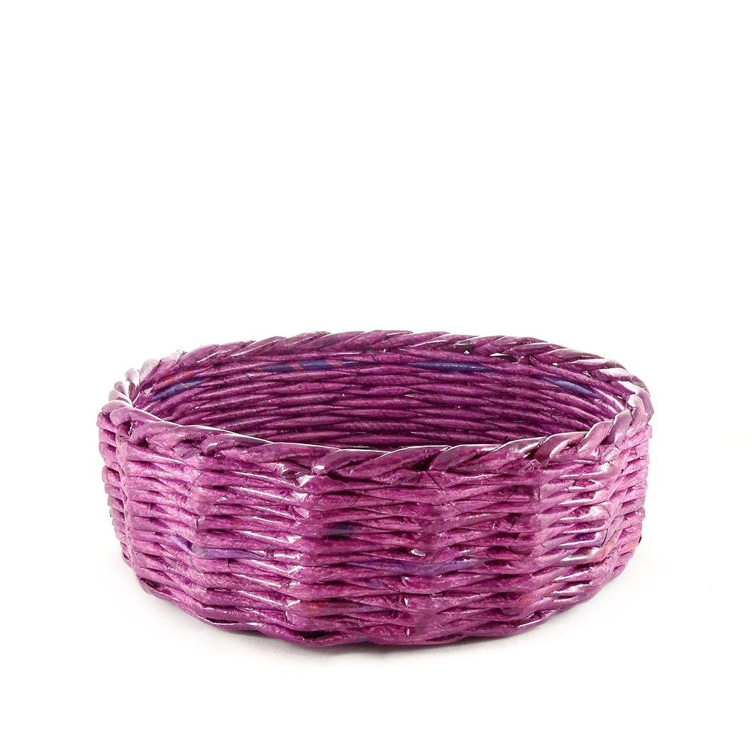 Eco-friendly Round Basket - Large (Purple)