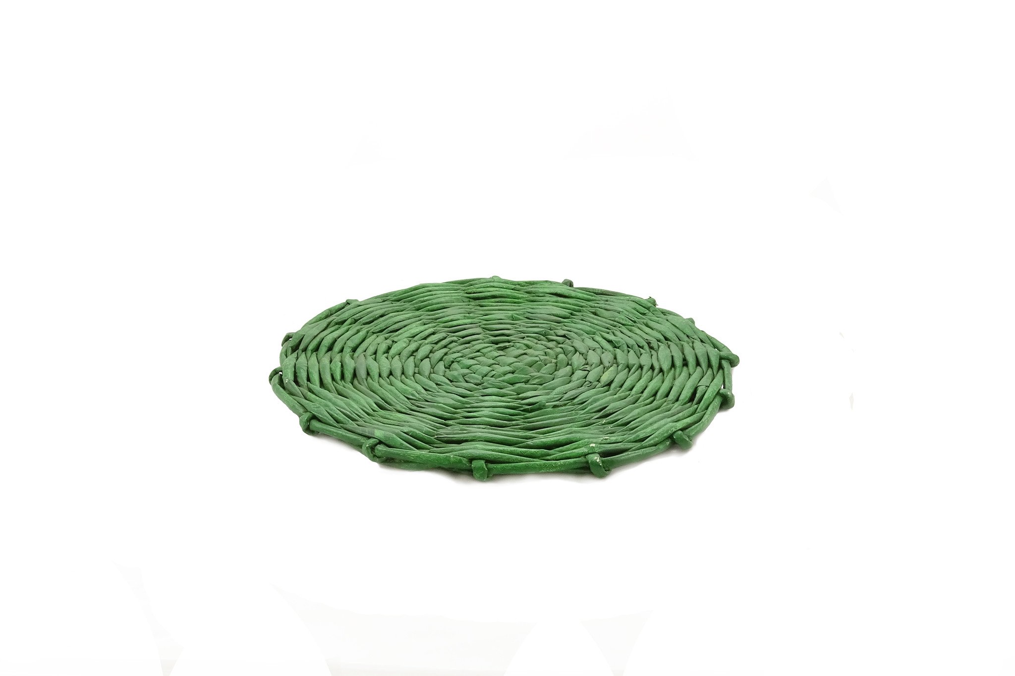 Handmade Round Coaster - Medium (Green)