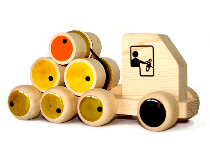 Rumbellorry Rolling Logs Push Toy