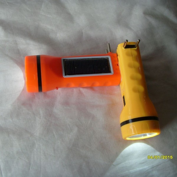 Solar LED Torch with Solar & Electricity Charging