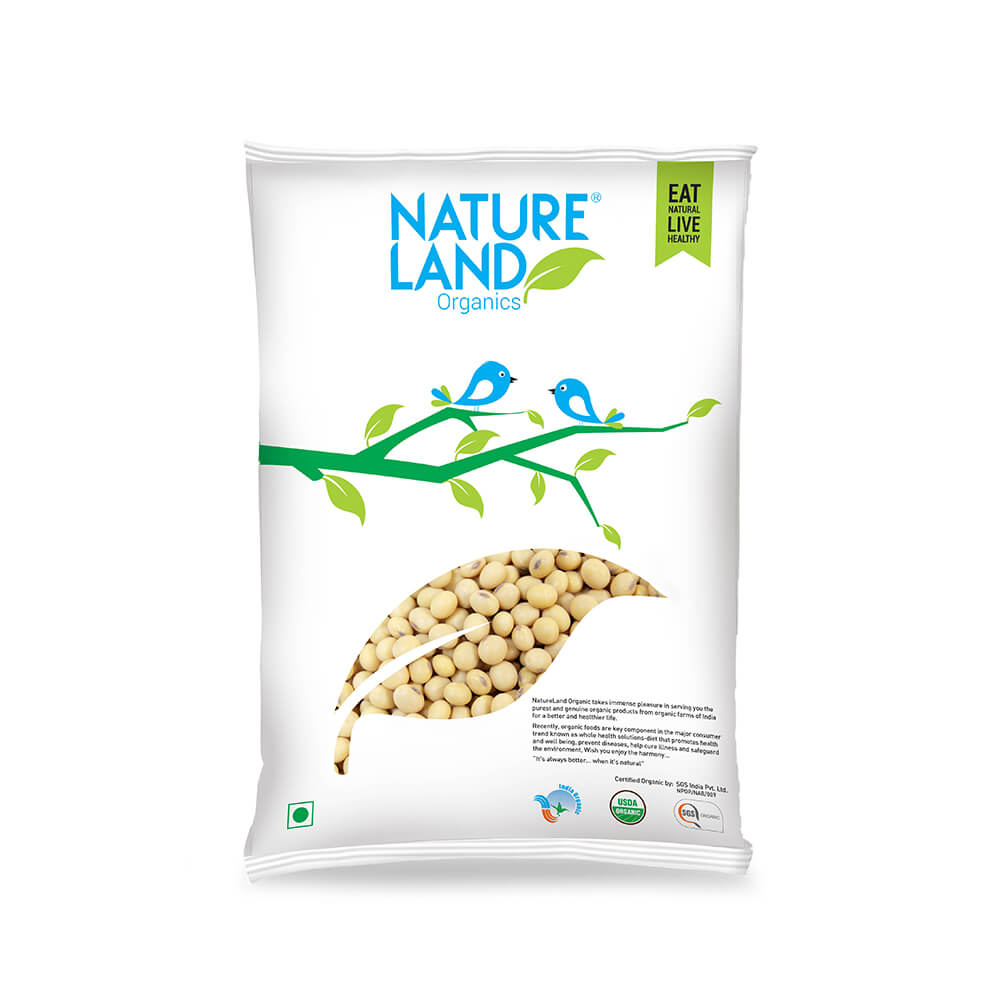 Organic Soybean Whole (500gm)