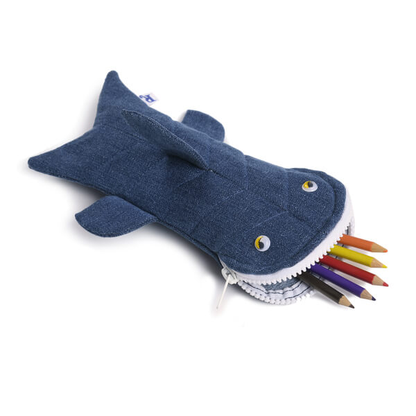 Shark shaped eco-friendly Pencil pouch