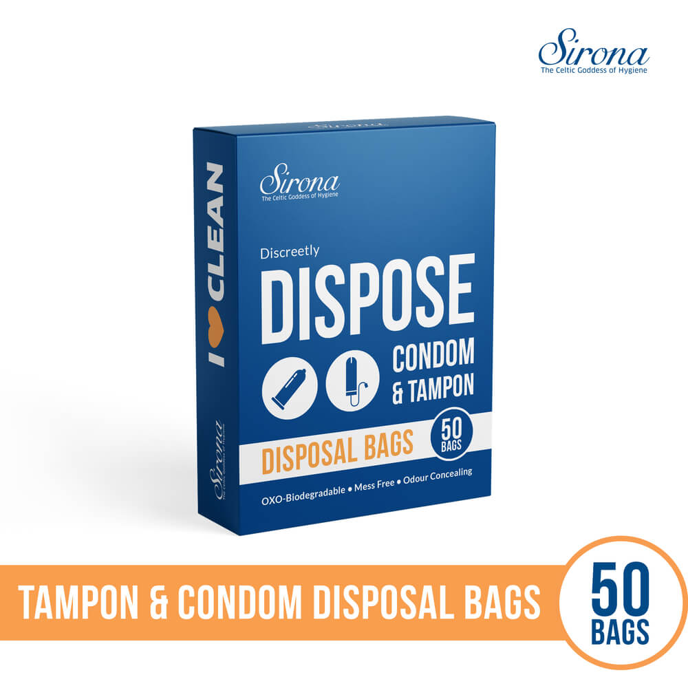 Sirona Disposal Bags for Discreet Disposal of Tampons and Condoms - 50 Bags