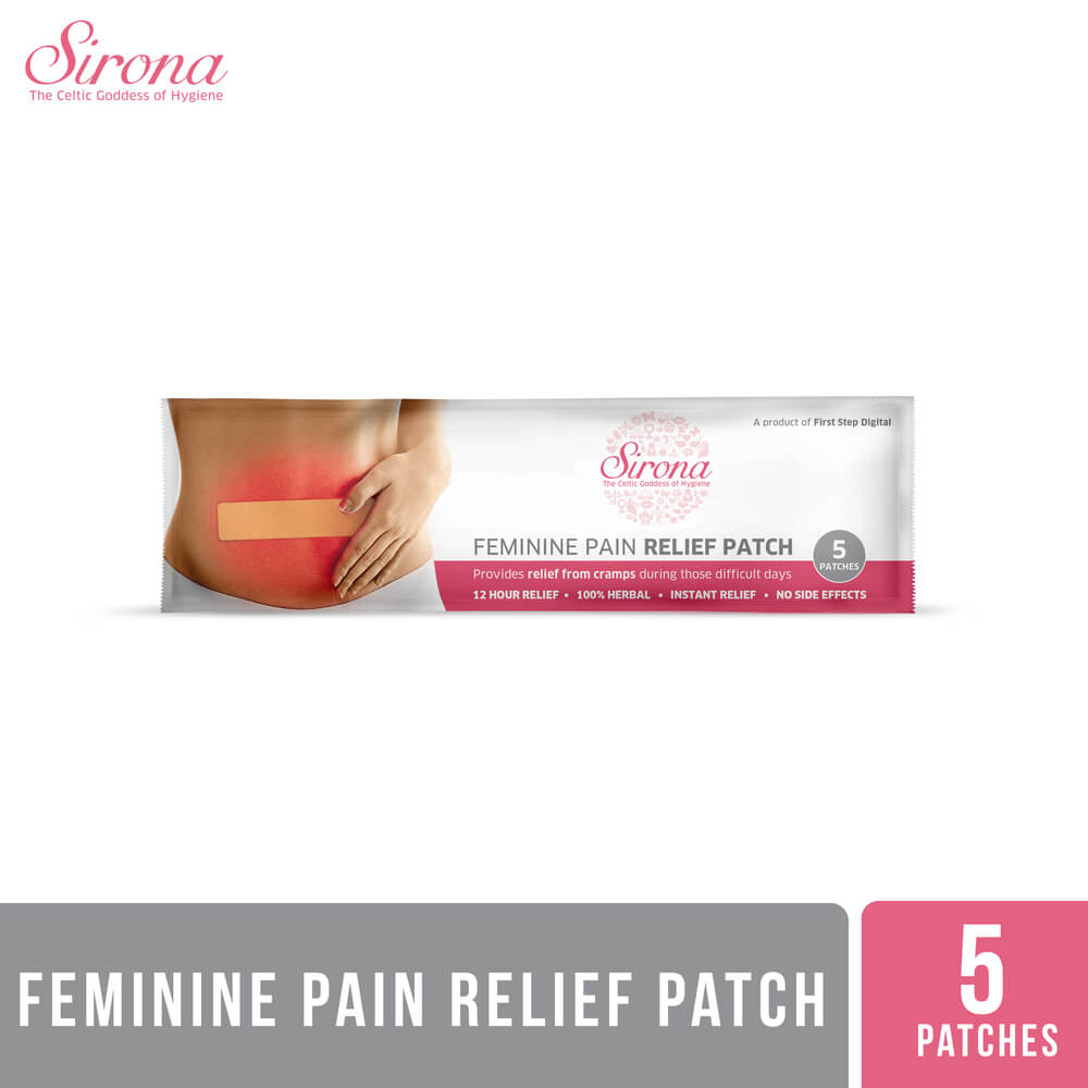 Sirona Feminine Pain Relief Patches - 5 Patches (1 Pack - 5 Patches Each)