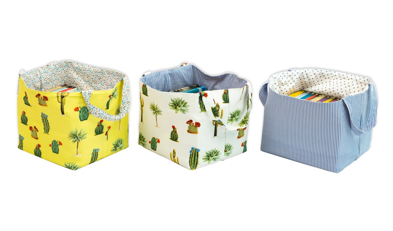 Reversible Storage Basket with handle (Price Per Pc)