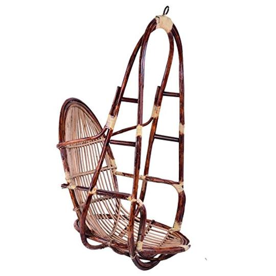 IRA Swing Chair Zula Hammock Jumbo Heavy Weight Hand Made Cane Swing (Brown)