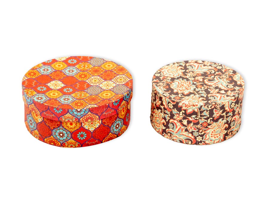 Round flower Box  - set of 2