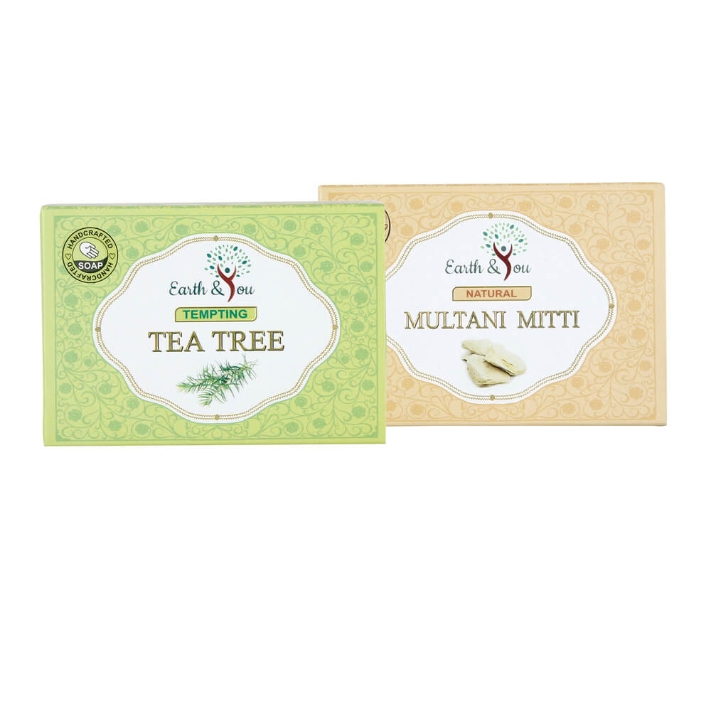 Handmade Soap Combo - (Tea tree & Multani miti Soaps)