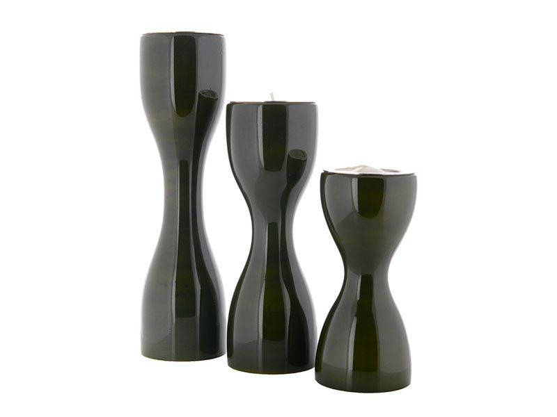 Candle Holder - Triune (Green - Set of 3)