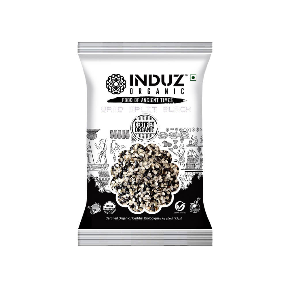 Induz Organic Urad Split Black - 500 GMS