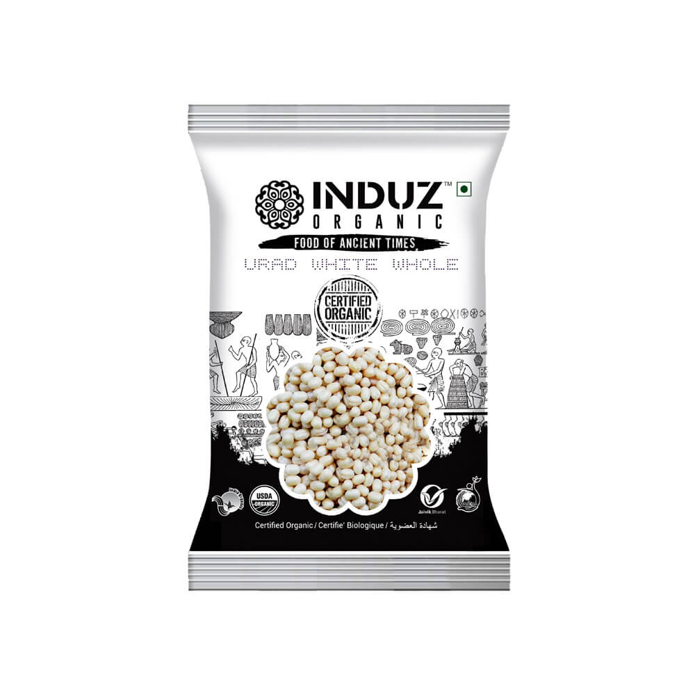 Organic Urad White Whole - 500 GMS