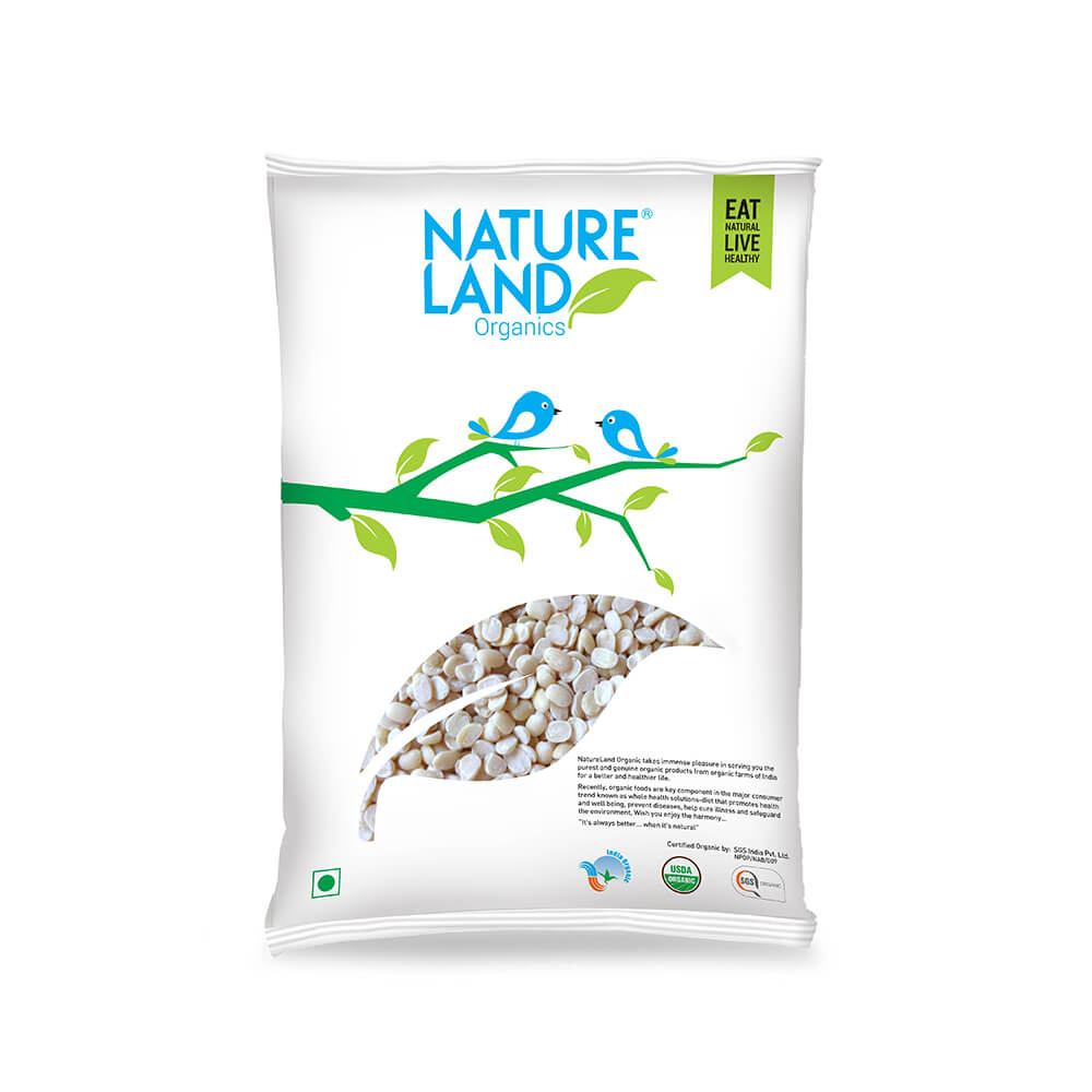 Organic Urad Dal - Washed Split (500gm)