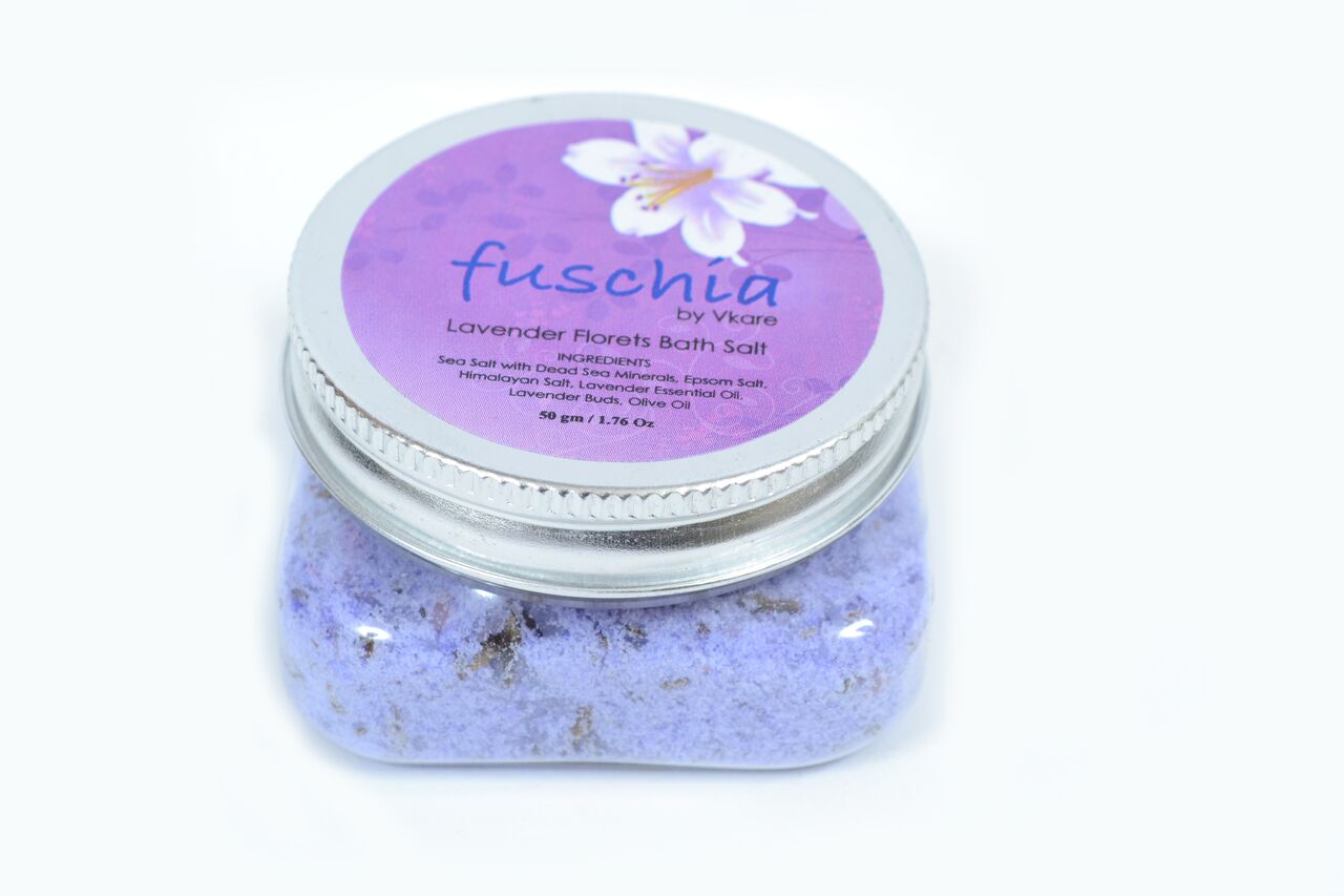 Natural Lavender Florets Bath Salt (50 Gms)