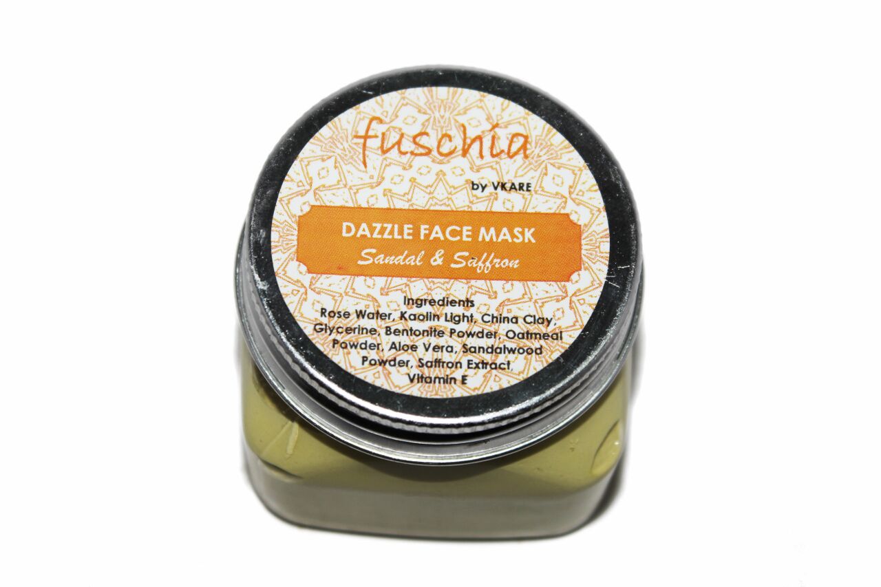 Organic Dazzle Face Mask - Sandal & Saffron