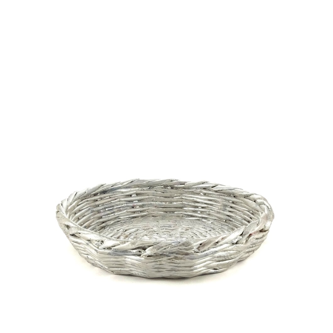 Handcrafted Vidya Basket - Large (Silver)