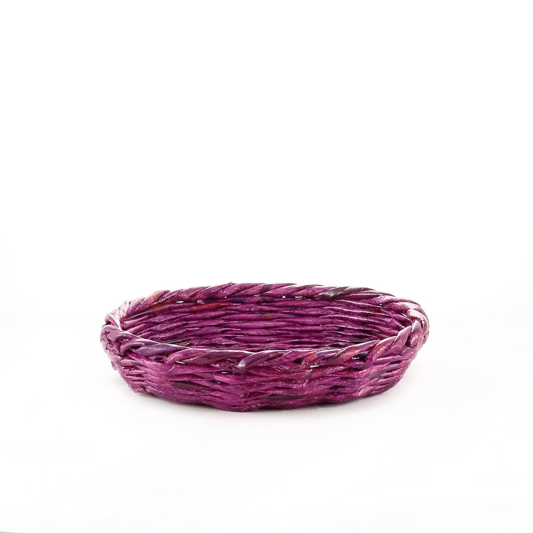 Eco Vidya Oval Basket - Medium (Purple)