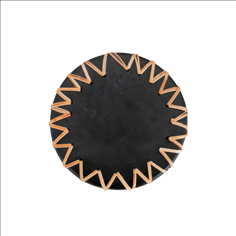 Longpi Black Stone Classic Coasters - Set of 6