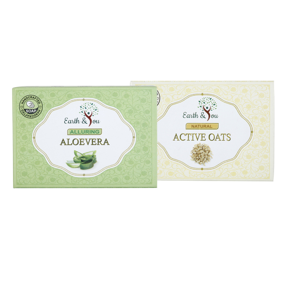 Handmade Soap Combo- (Aloe Vera & Active Oats Soaps)