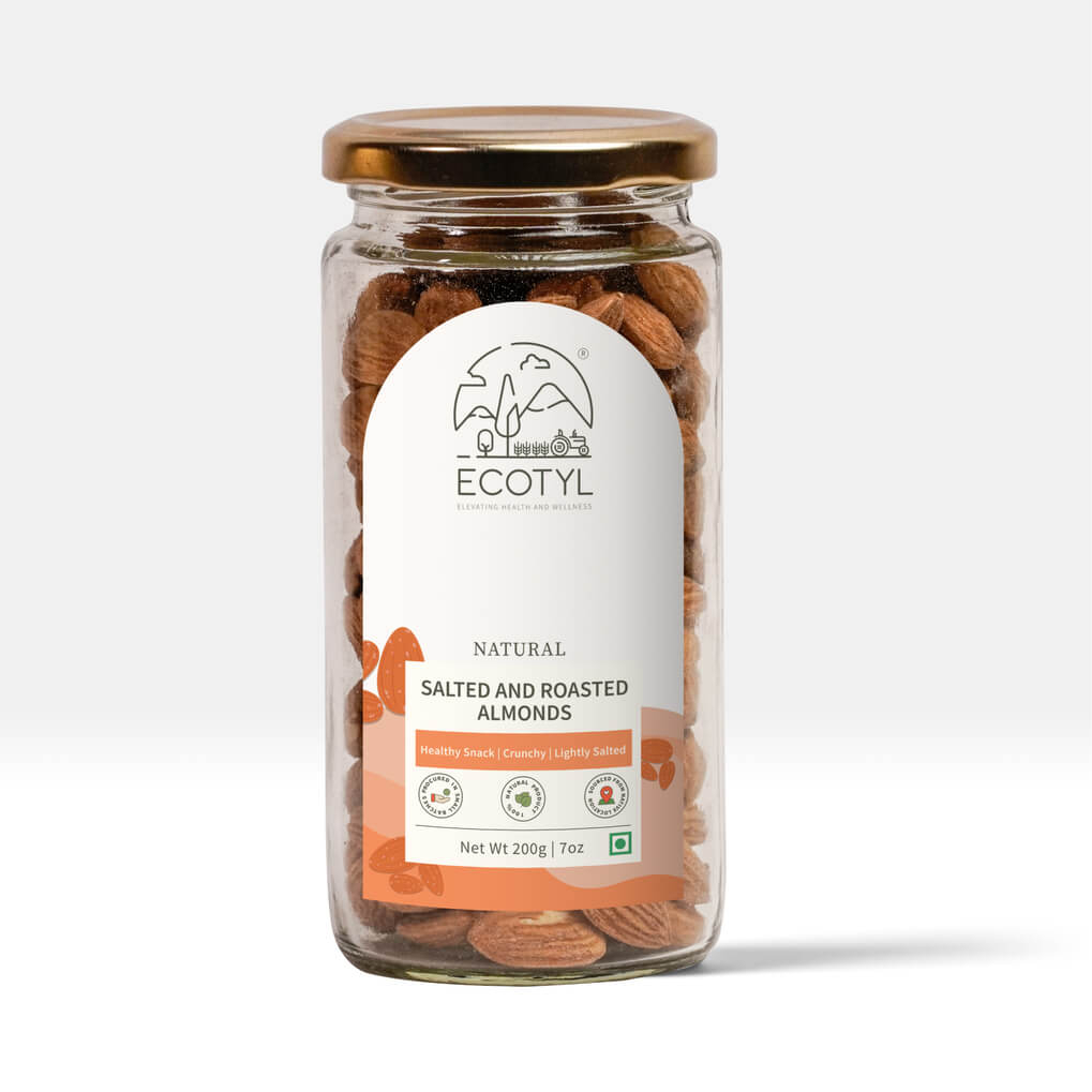 Natural Roasted and Salted Almonds - 200g