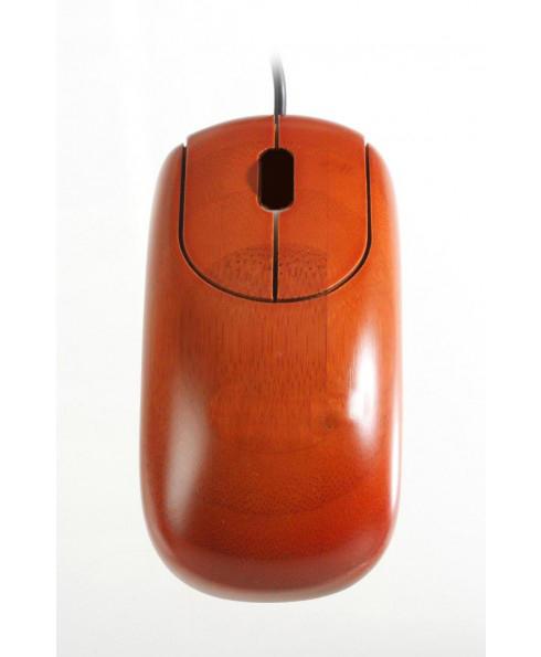 Bamboo Wired Mouse Mini Optical USB Interface (Orange)