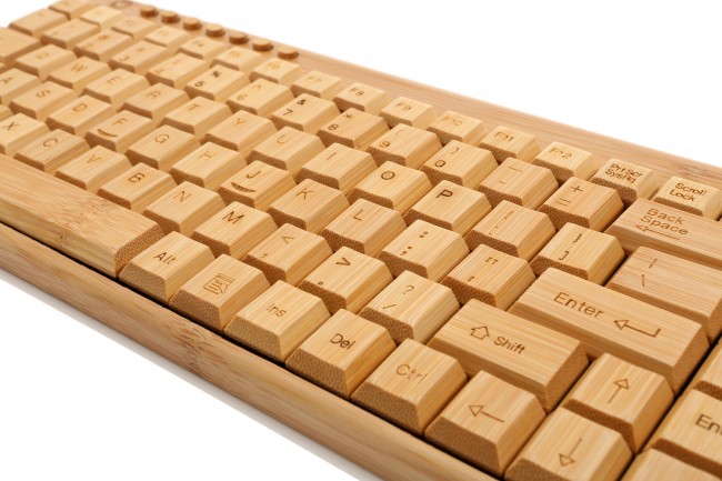 Bamboo Keyboard with Numpad - Wireless - 2.4GHz