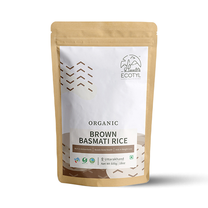 Organic Brown Basmati Rice - 500 gms