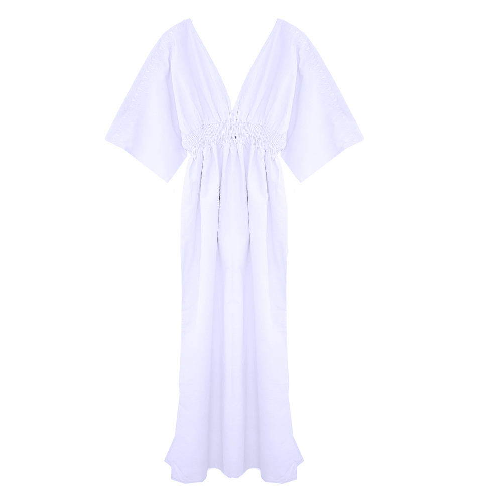 Butterfly Dress Bamboo Silk-Off white