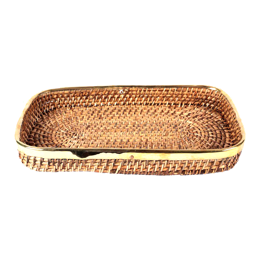 Natural Cane Tray (Rectangle 16