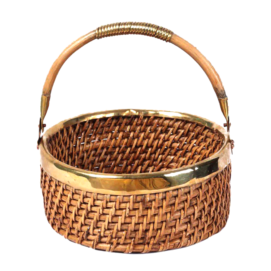 Natural Cane Table Basket (Round 9