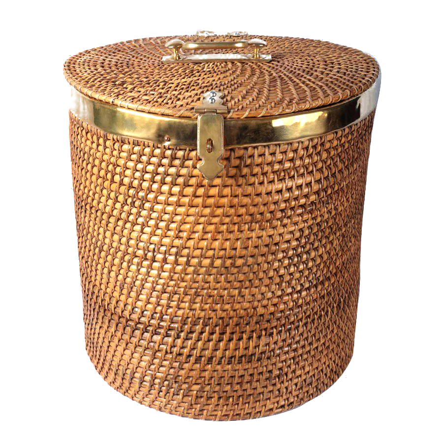 Traditional Cane Laundry cum Storage Basket (Round 16