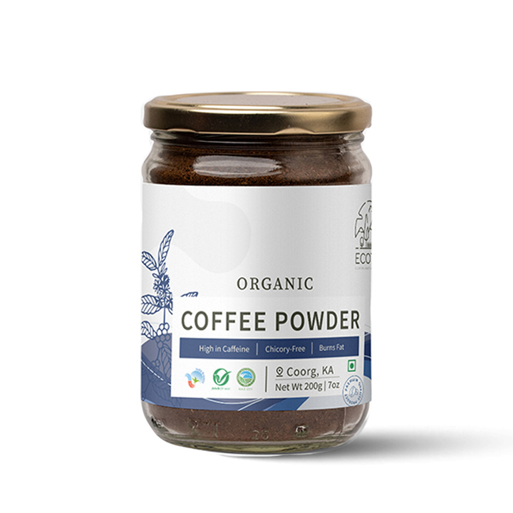 Organic Black Coffee Powder (JAR) - 200 gms