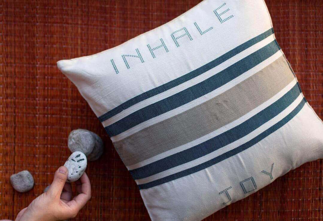 Inhale Joy-Cushion Cover-18 x 18 inch