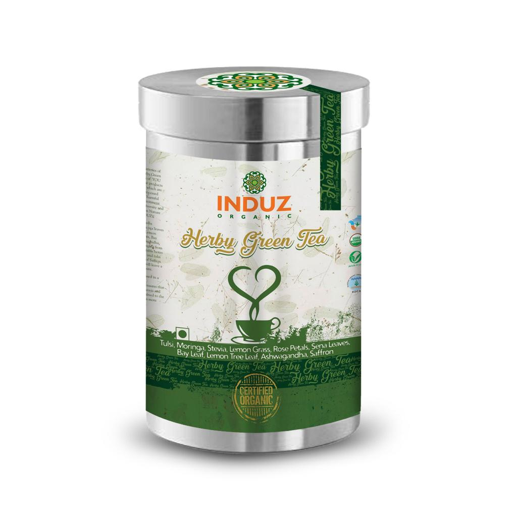 Organic Herby Green Tea- 200 gm