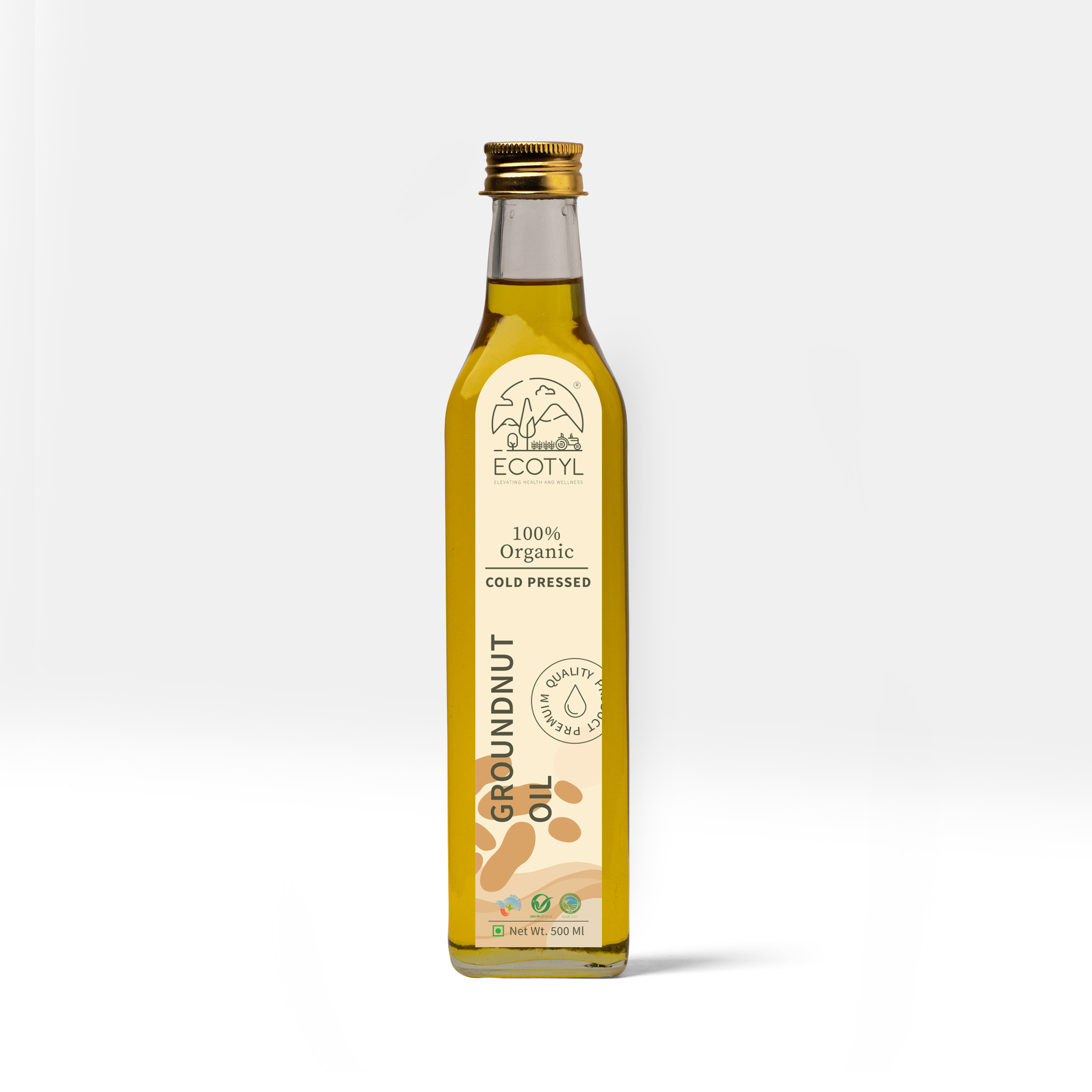 Organic Groundnut Oil - 500 gms