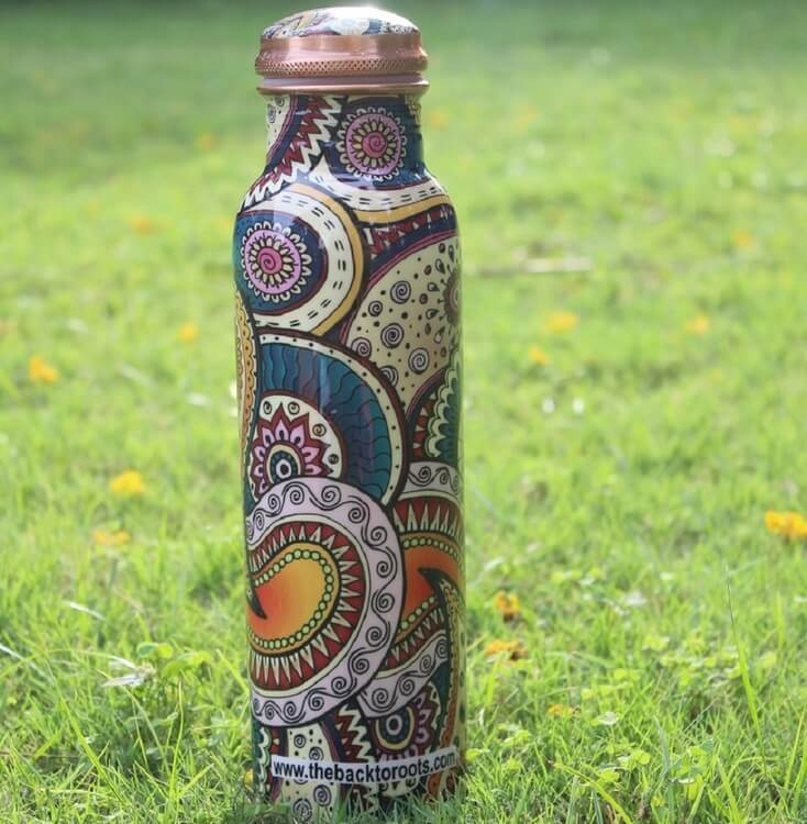 Ayurvedic Copper Bottles | Printed | 1 Ltr.