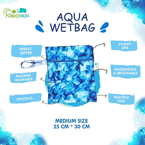 Aqua- Medium Kinder Wetbags