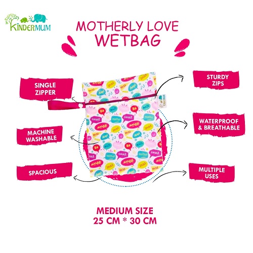 Motherly Love- Medium kinder WetBags