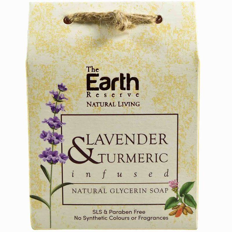 Lavender & Turmeric Infused  Natural Glycerin Soap (100 gms)