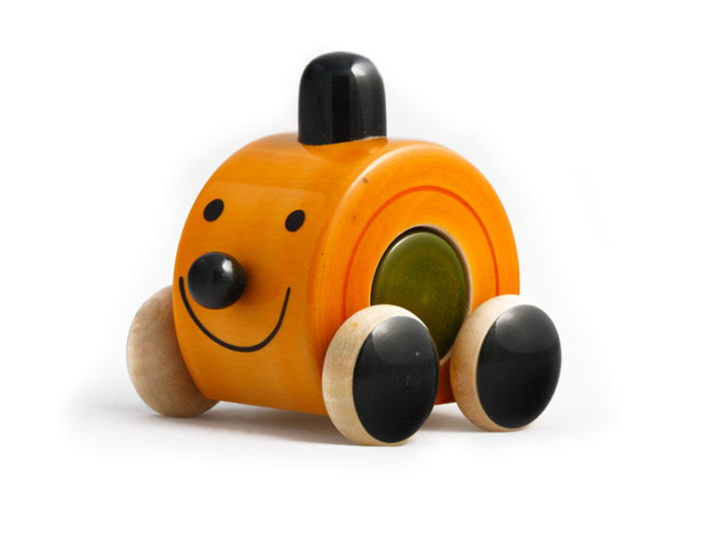 Wooden Push Toy - Moee (Yellow & Green)