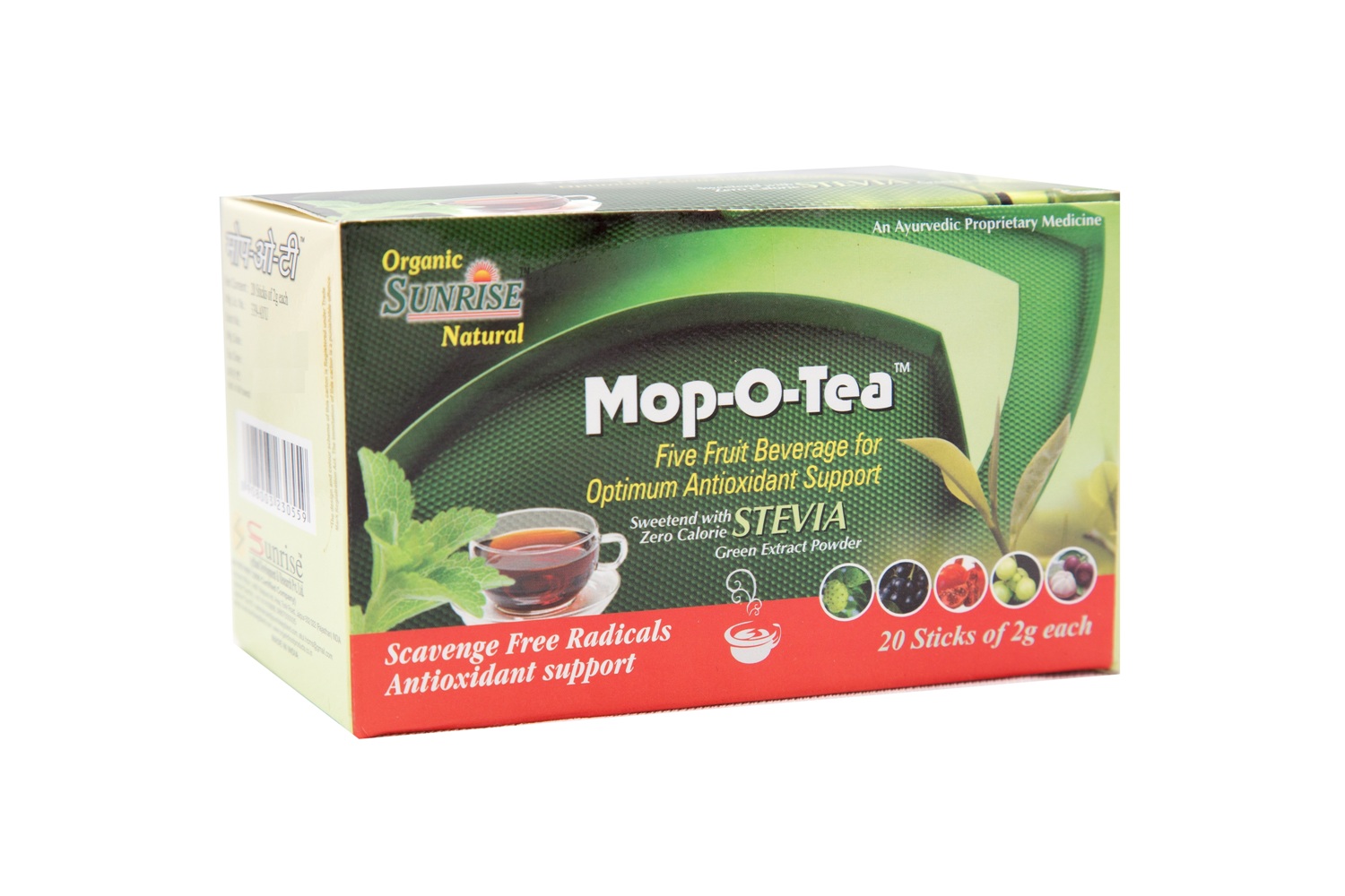 MOP O Tea (Stevia) Formula of Ayurved - 20 sachets