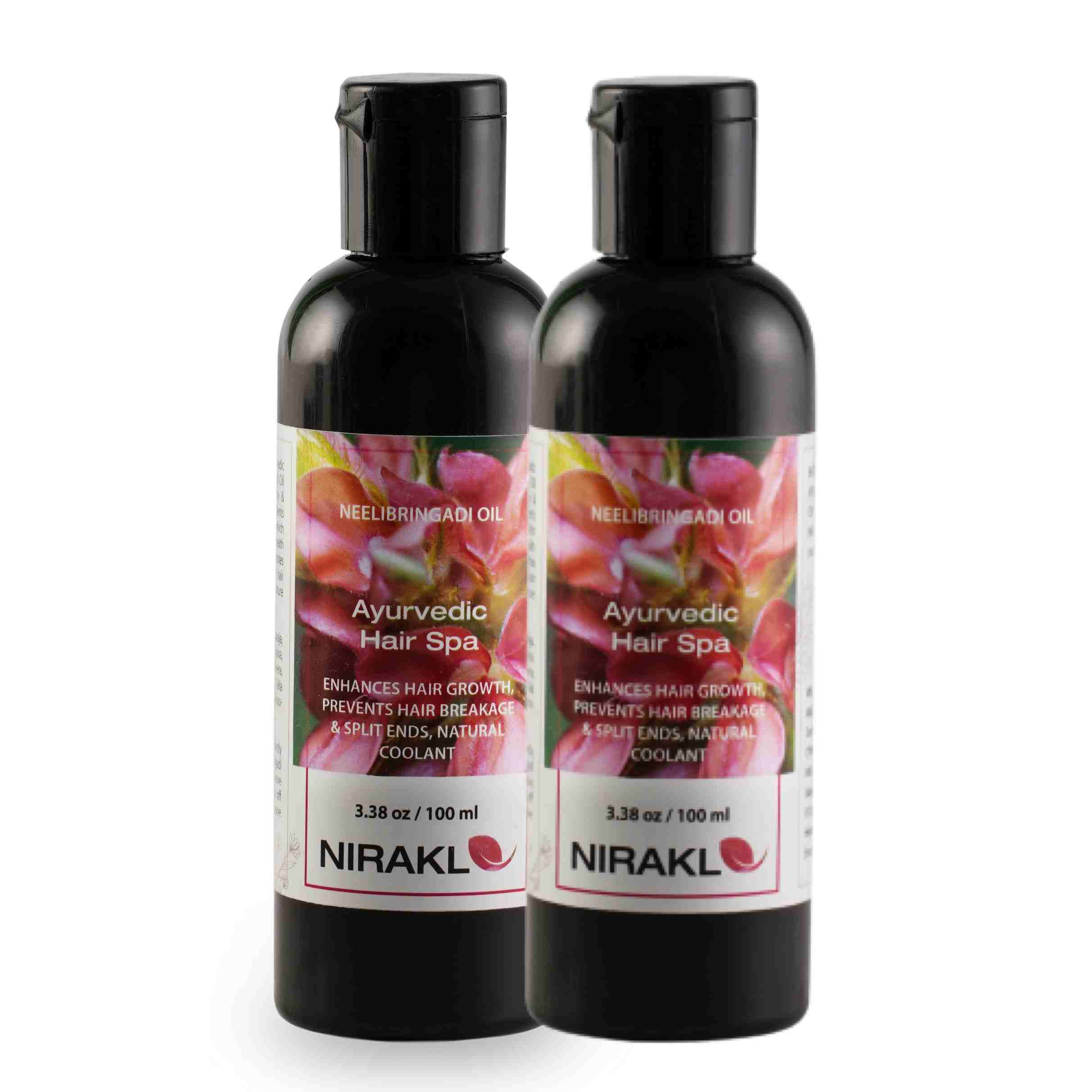 Ayurvedic Hair Spa Value Pack | Nirakle NeeliBringadi Hair Oil (Pack of 2) (100 ml x 2)