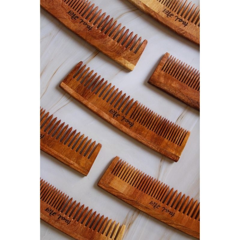 Neemwood Dual Tooth Comb ( Pack of 1)